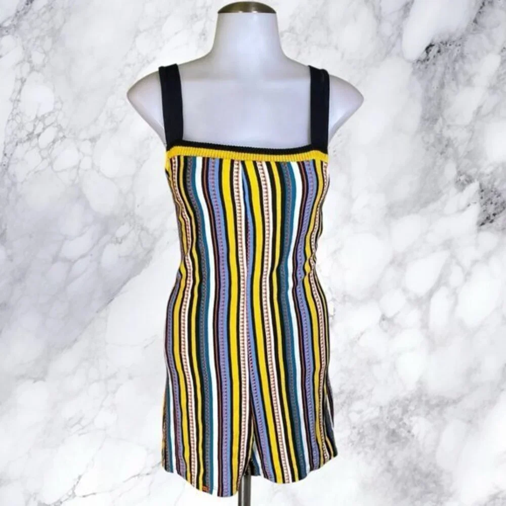 Zara Striped Knit Romper